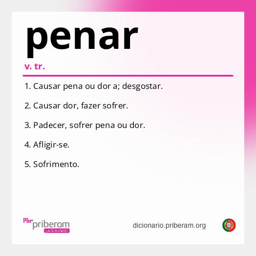 Significado de penar